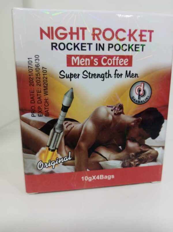 Night rocket rocket in pocket, men's coffee superr strength for men (10g)